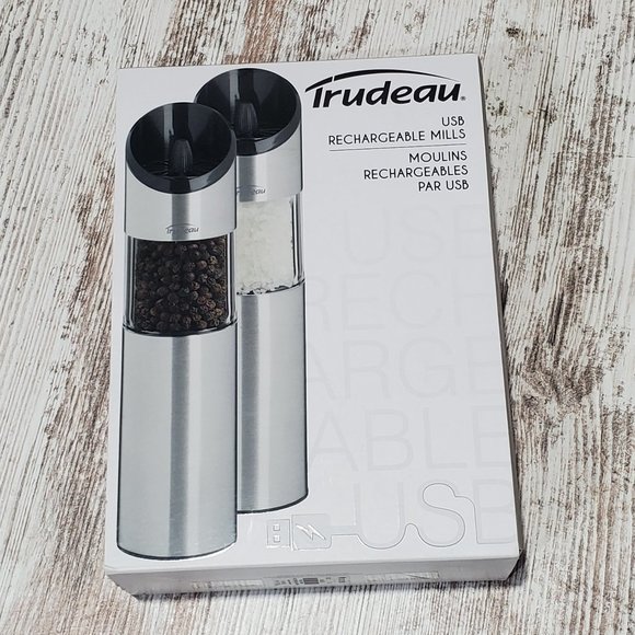 Trudeau Rechargeable Electric Salt & Pepper Mill - Picture 2 of 5